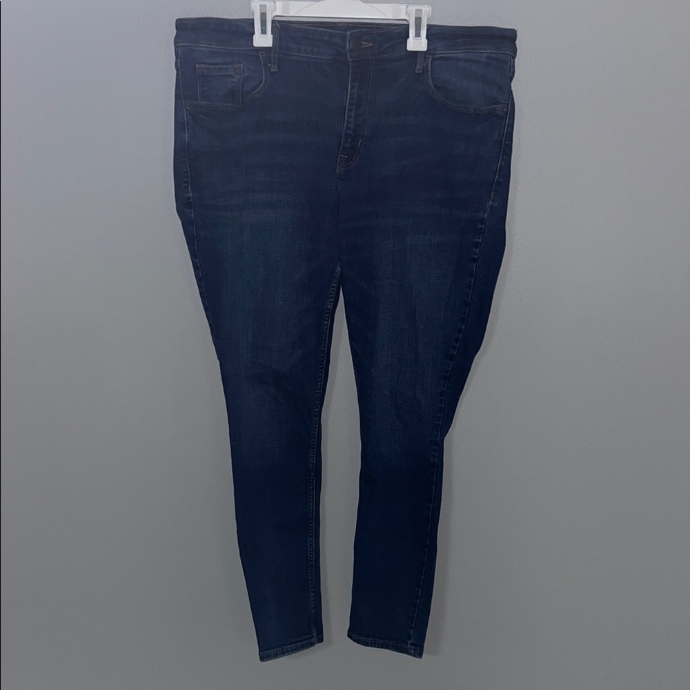 Mid-Rise Sz 16 Rockstar Super Skinny Stretch Women’s Denim, Old Navy #indie